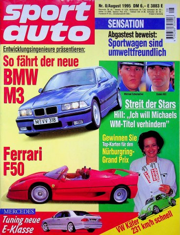 Deckblatt Sport Auto (08/1995)